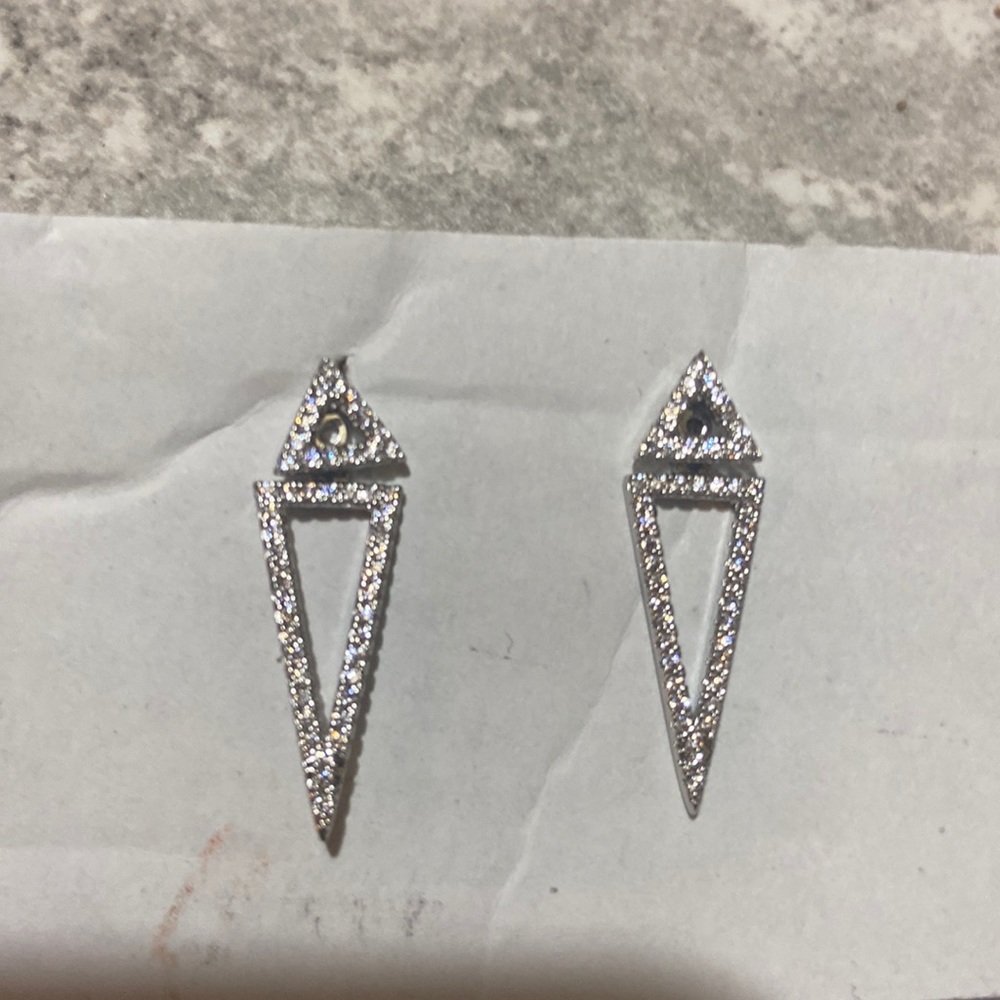 Adornia Swarovski Crystal Accented Earrings NWOT